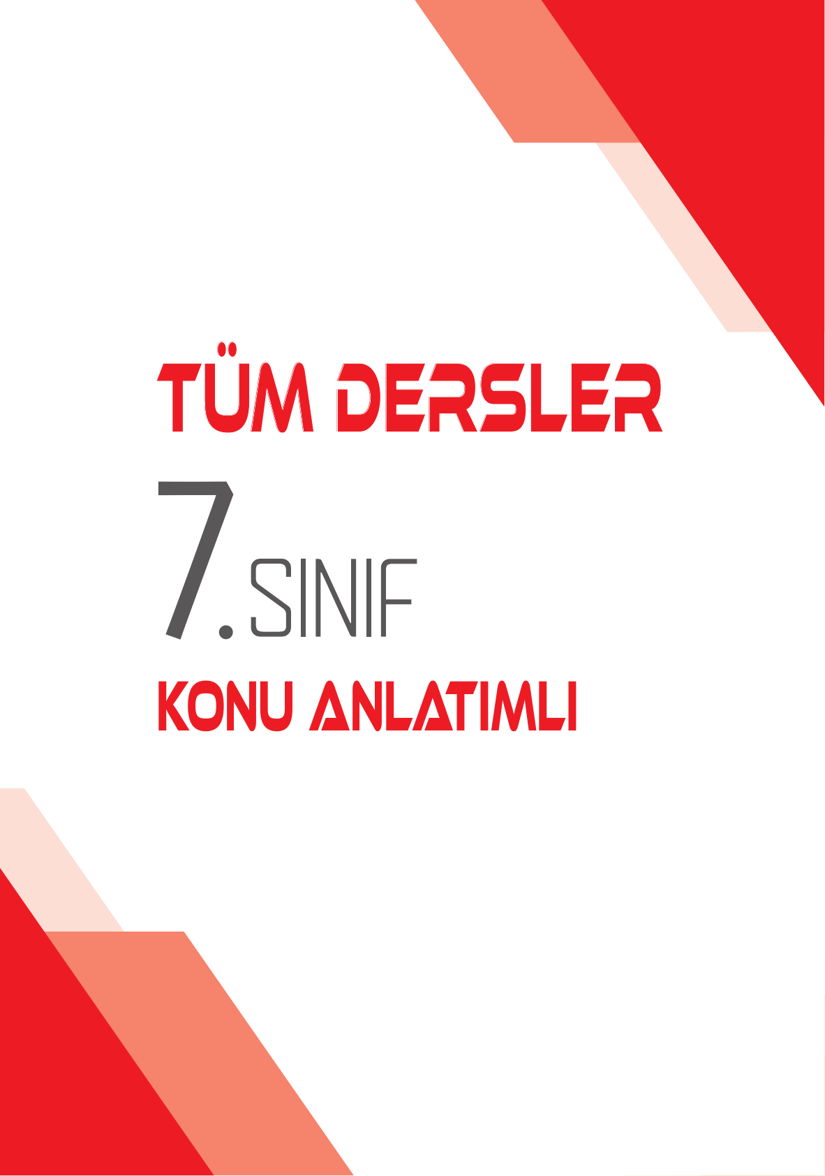 2026 7.Sınıf Tüm Dersler Konu Anlatımlı